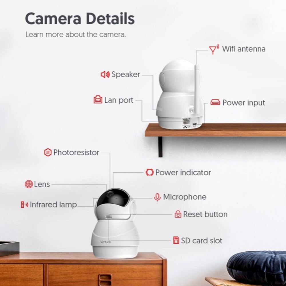Victure Wi-Fi Camera - Picture 2 of 5